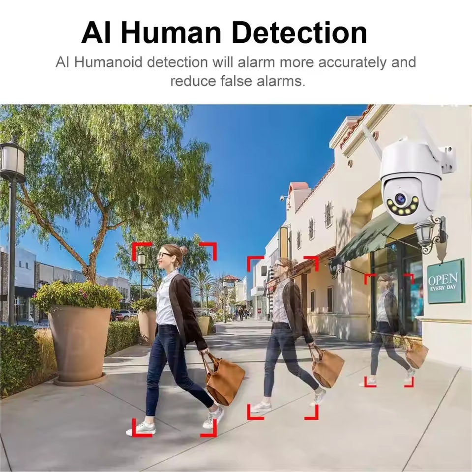 4-мегапиксельная 8-мегапиксельная веб-камера IP5MP беспроводная наружная двухсторонняя аудио купольная камера с автоматическим отсле (1)