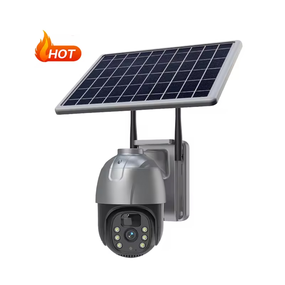 4G солнечная камера безопасности с 360-градусным поворотом и двойной линзой V380pro 6MP солнечная CCTV для улицы