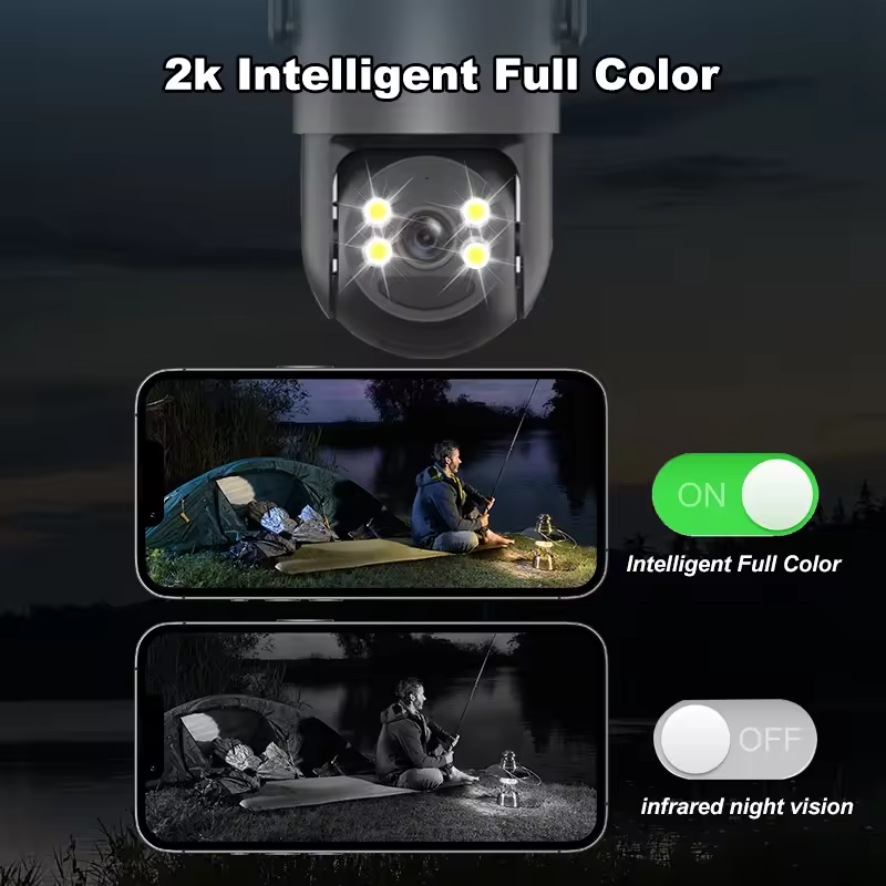 4G солнечная камера для наружного наблюдения 4MP CMOS IP66 водонепроницаемая AI (3)