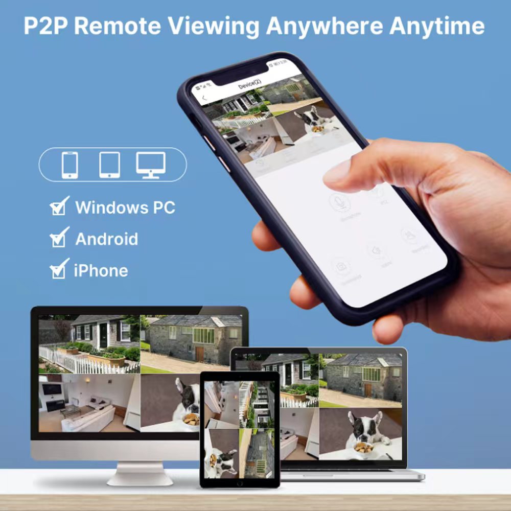 Комплект беспроводного сетевого видеорегистратора 2 Мп