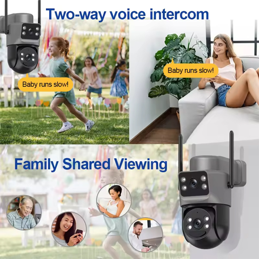 6-мегапиксельная наружная PTZ-камера с солнечной батареей, 4G, беспроводная IP-система видеонаблюдения, питание от SIM-карты