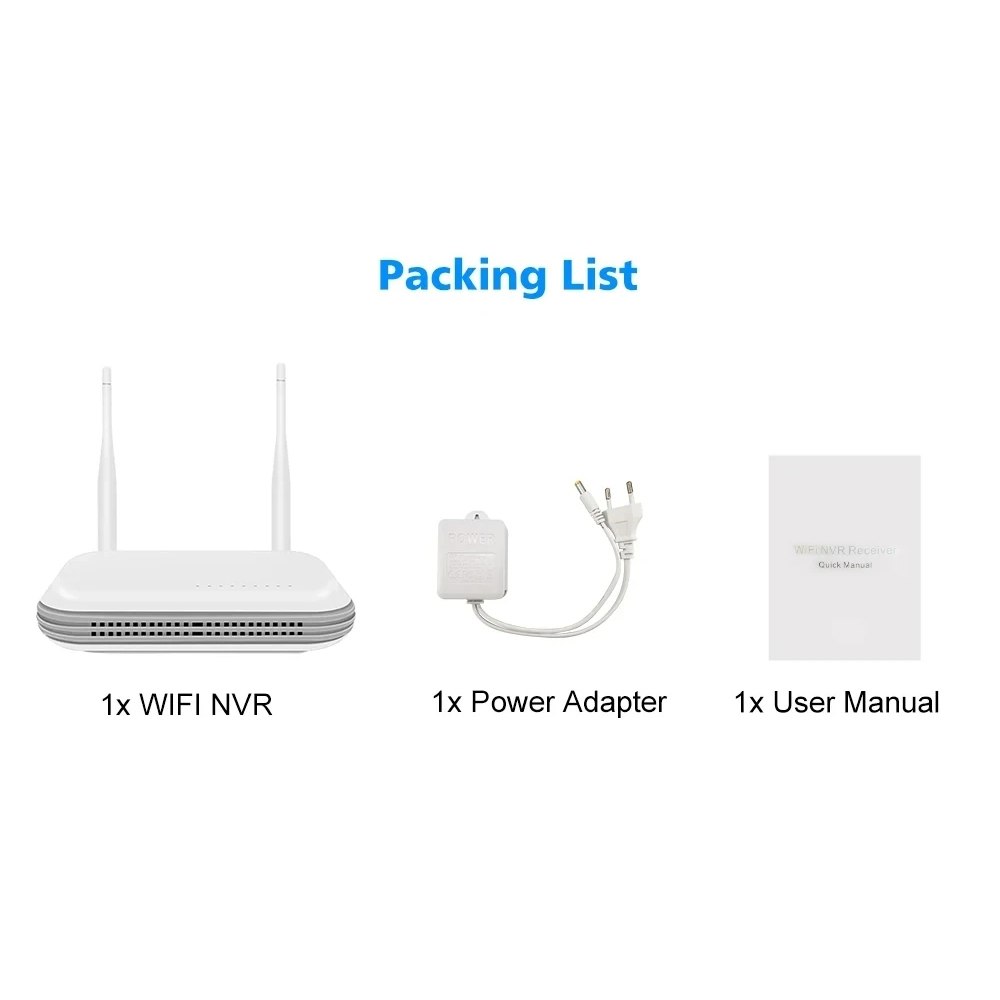 8-канальный интеллектуальный мини-рекордер NVR с Wi-Fi