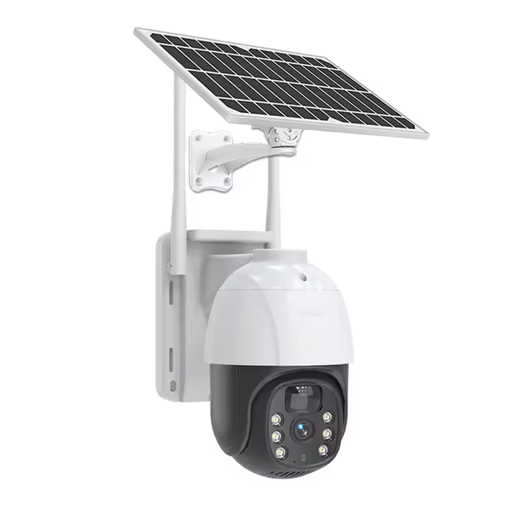 ICSEE 4-мегапиксельная WiFi-камера на солнечной батарее, водонепроницаемая наружная камера на солнечной батарее с функцией обнаружения людей, цветная камера ночного видения с беспроводной связью и питанием от солнечной батареи