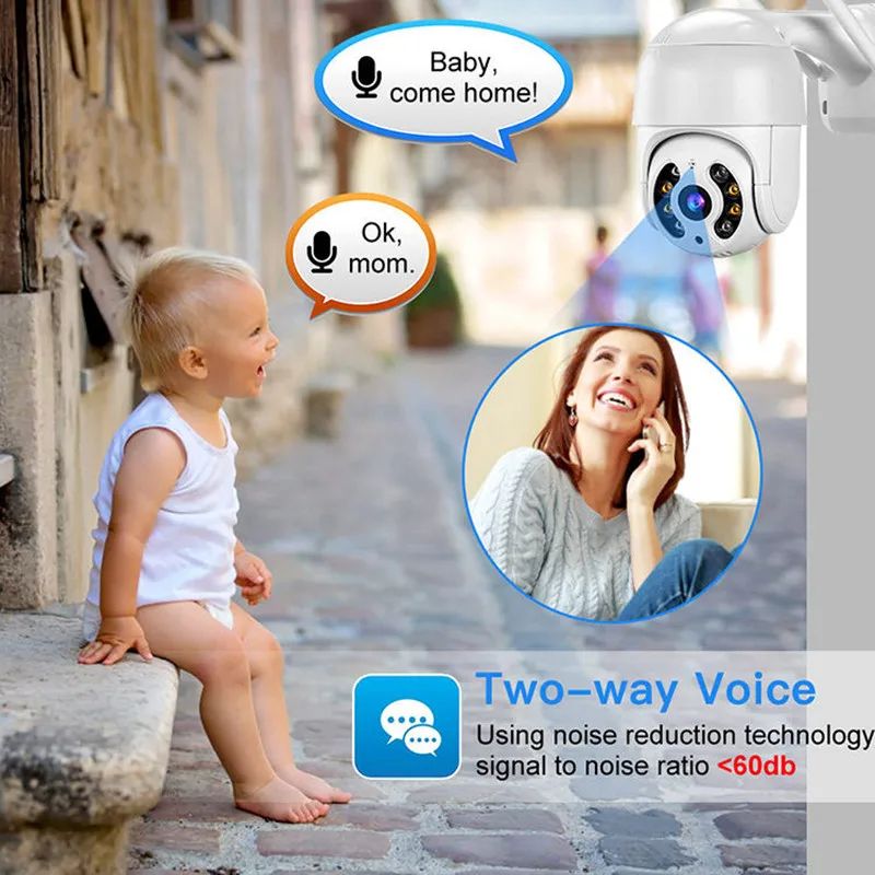 ICSEE 5-мегапиксельная 3-мегапиксельная WiFi-камера PTZ с внешним AI-детектором людей, P2P, 8-мегапиксельна