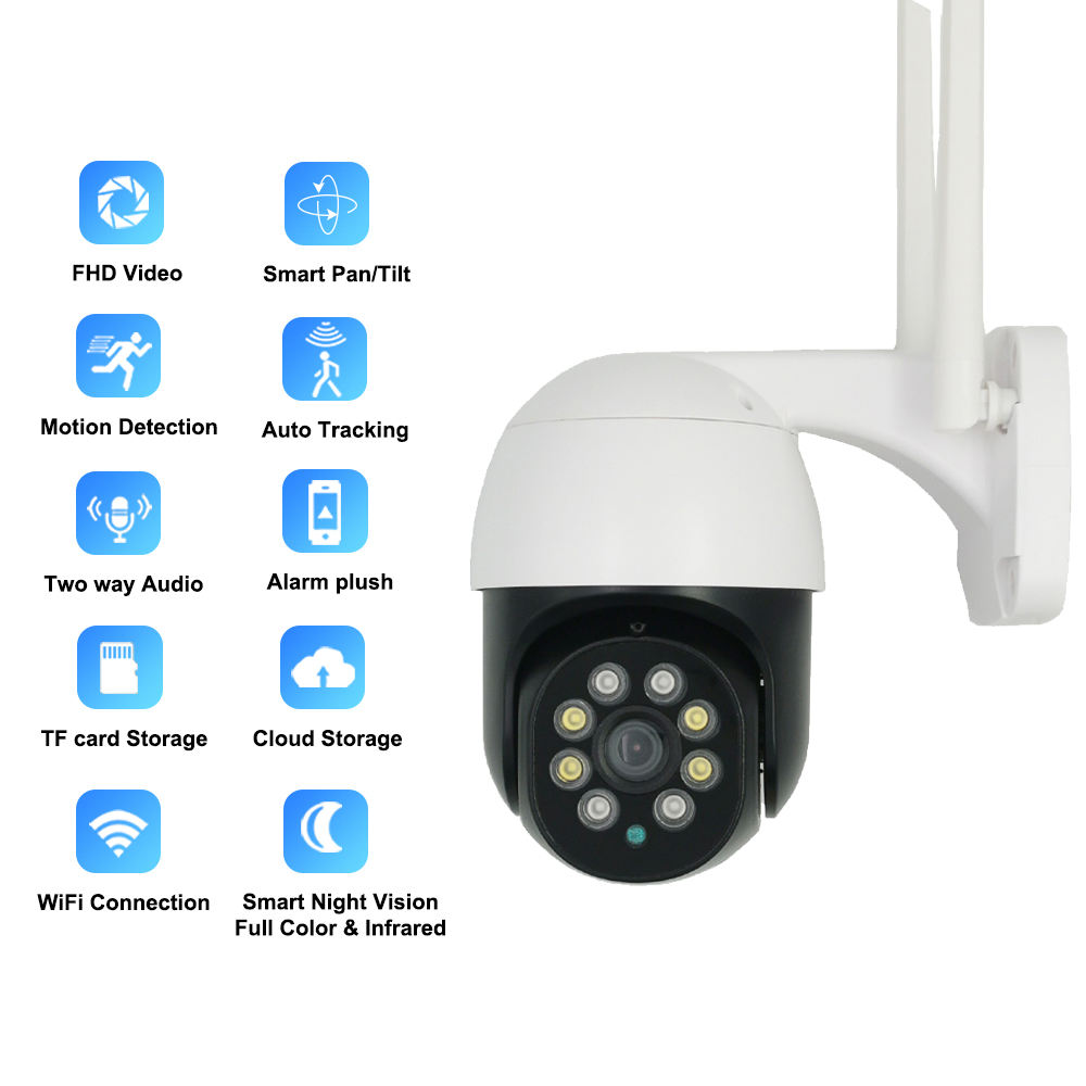 ICSEE WiFi 2MP с автоматическим слежением CCTV PTZ сетевая камера Full HD 1080p 3MP 5MP охранная камера Беспроводная к (7)