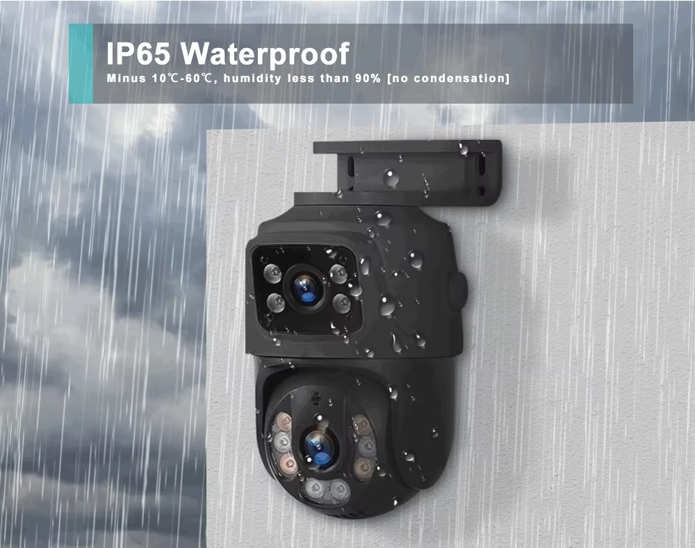 ICSee 6-мегапиксельная наружная POE-камера, водонепроницаемая XMeye с двусторонней аудиосвязью, POE, двумя объективами и PTZ-функцией (11)