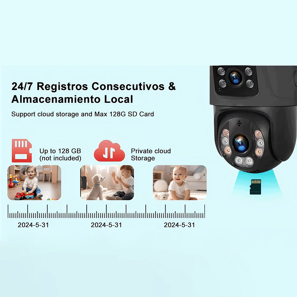 ICSee 6-мегапиксельная наружная POE-камера, водонепроницаемая XMeye с двусторонней аудиосвязью, POE, двумя объективами и PTZ-функцией