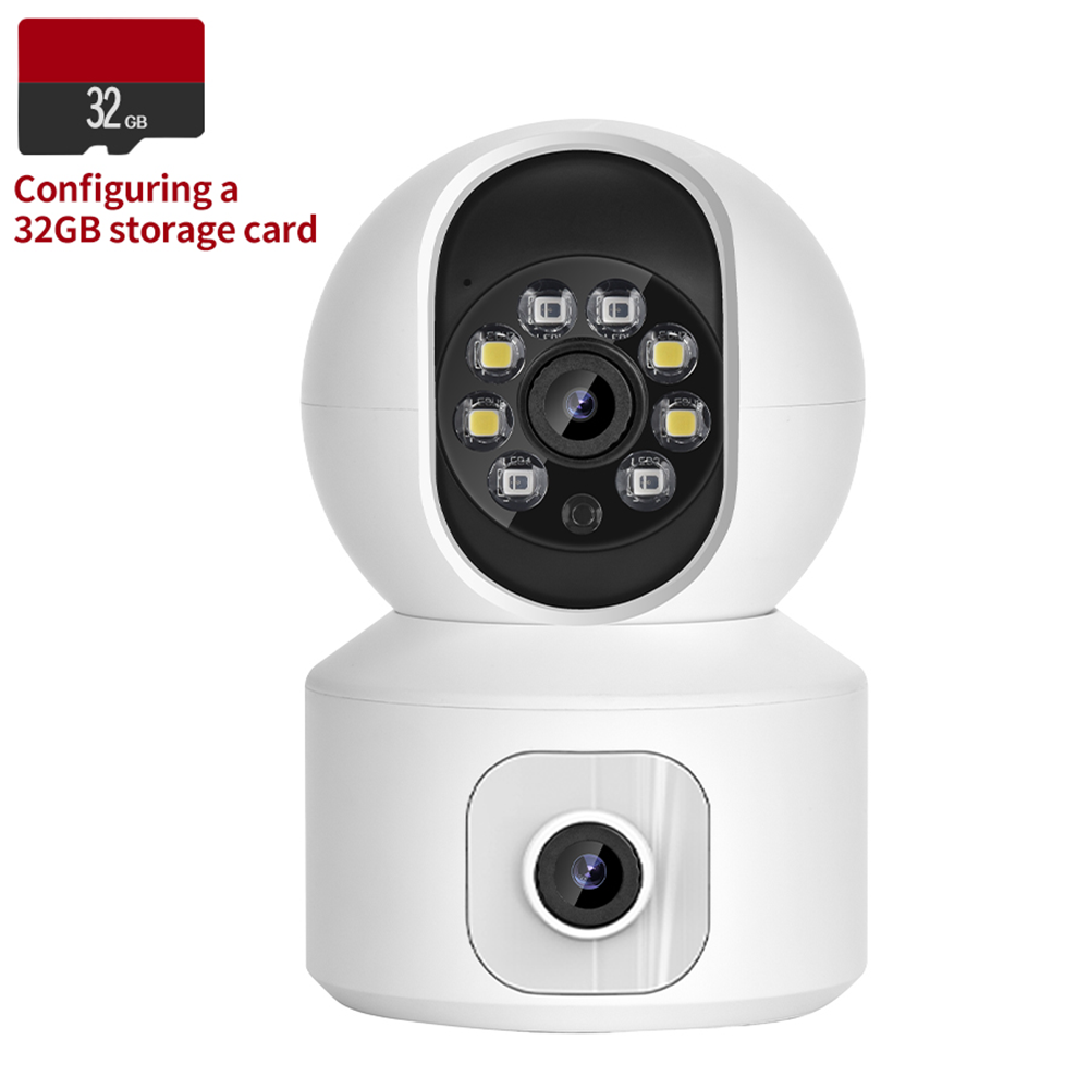 ICsee 6-мегапиксельная двойная камера для внутреннего наблюдения за младенцами с PTZ, сетевая беспроводная камера для младенцев с двусторонней аудиосвязью, 4-мегапиксельная камера для младенцев с， и двойной камерой