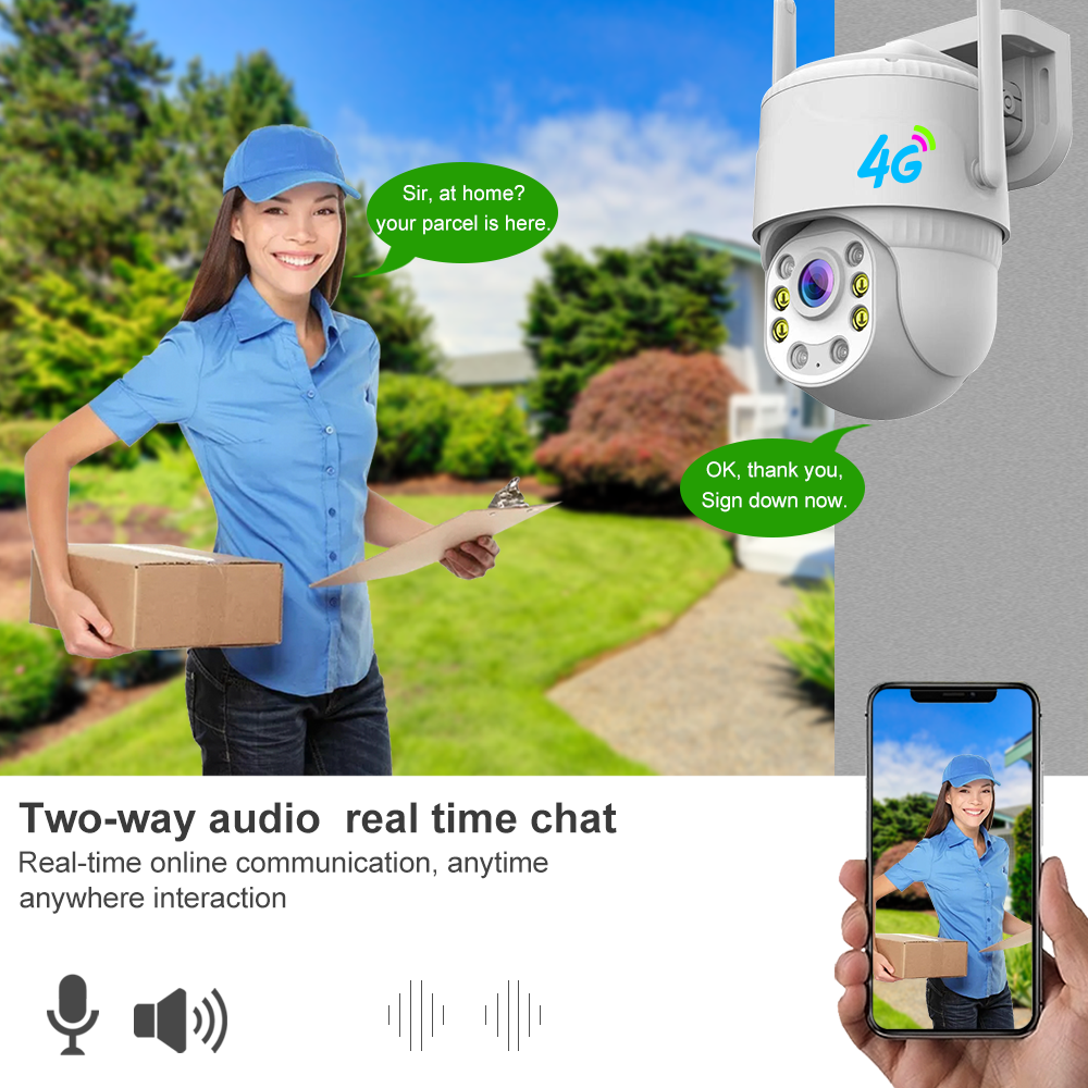 Icsee 4MP 8MP сетевая веб-камера IP 5 Мп беспроводная камера безопасности для улицы с двусторонней аудиосвязью, купольн (10)