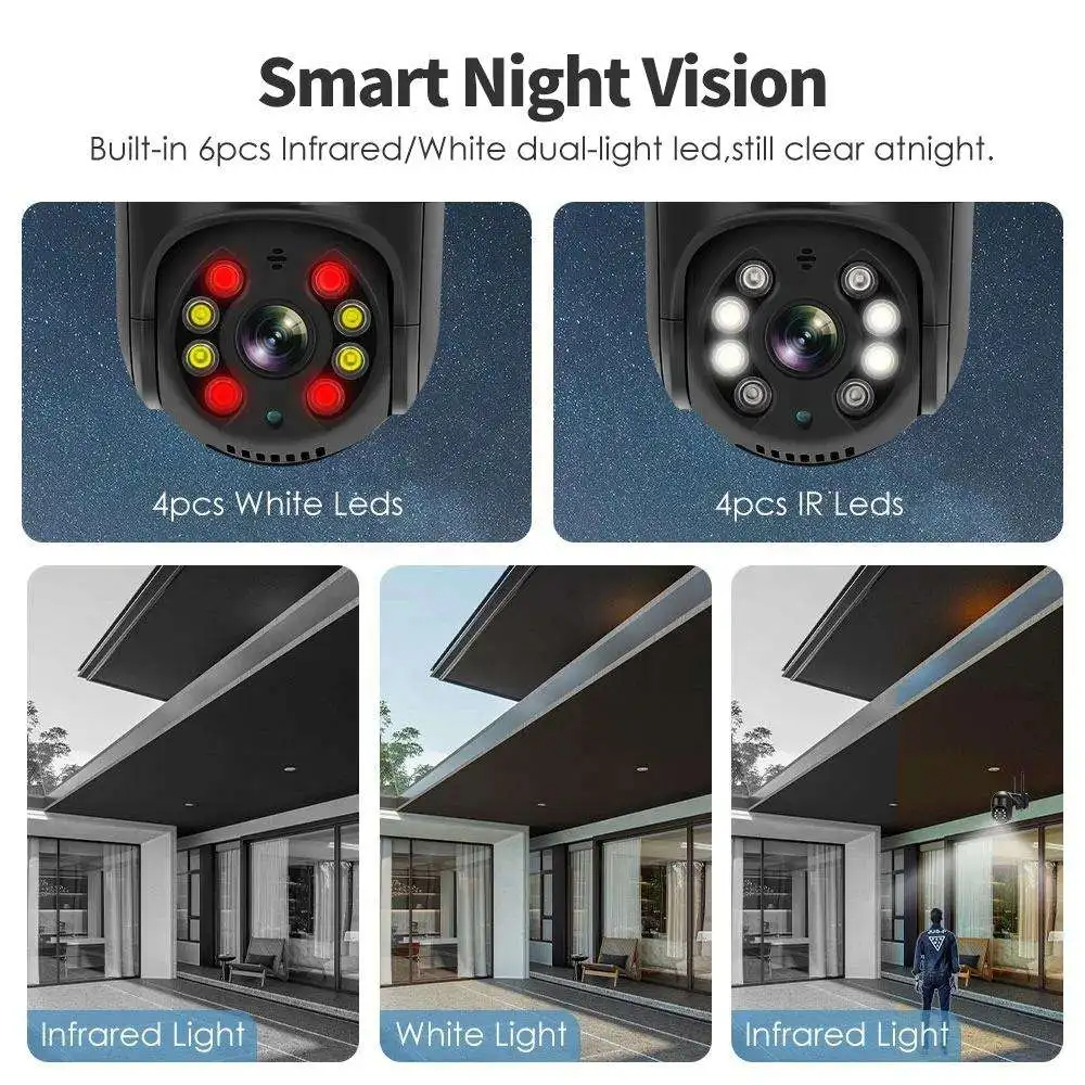 K WIFI камера безопасности IP с автоматическим слежением CCTV к (4)