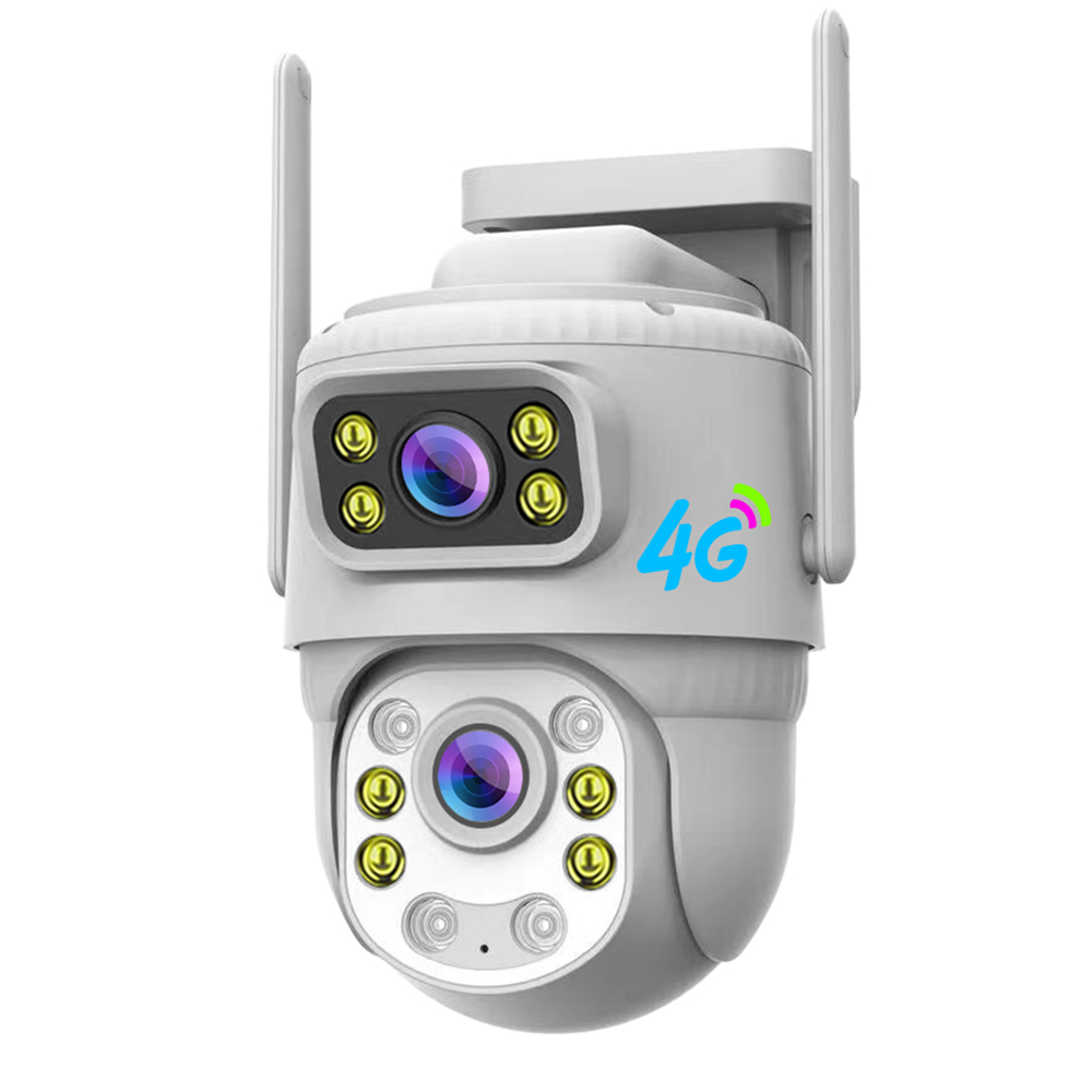 V380 6-мегапиксельная WiFi-камера для наружного наблюдения с двумя объективами, поворотным кронштейном и солнечной батареей Беспроводная CCTV IP-камера безопасности с двумя объективами