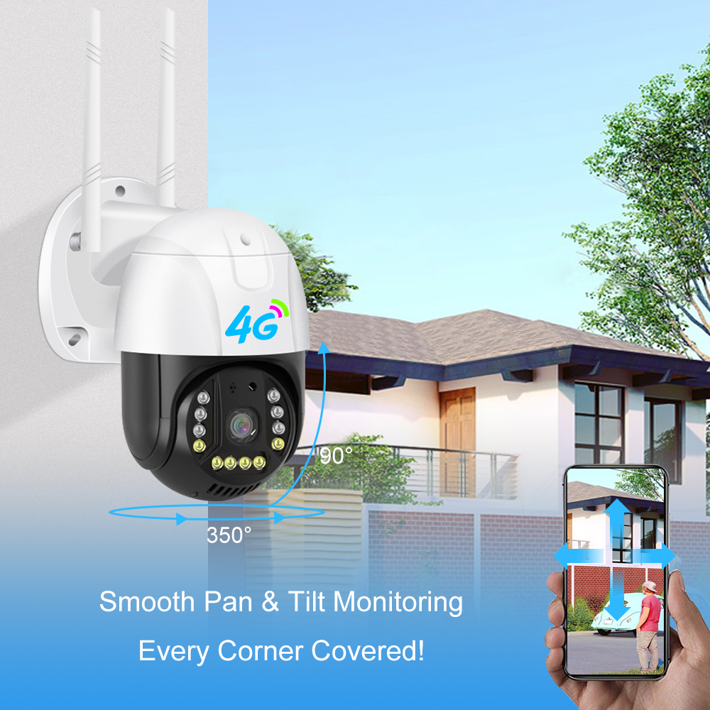V380 наружная IP66 4G камера безопасности CCTV с автоматическим слежением, 4G SIM-карта, 4G-камера, поддержка 2MP, 3MP, 5MP, 4 (9)