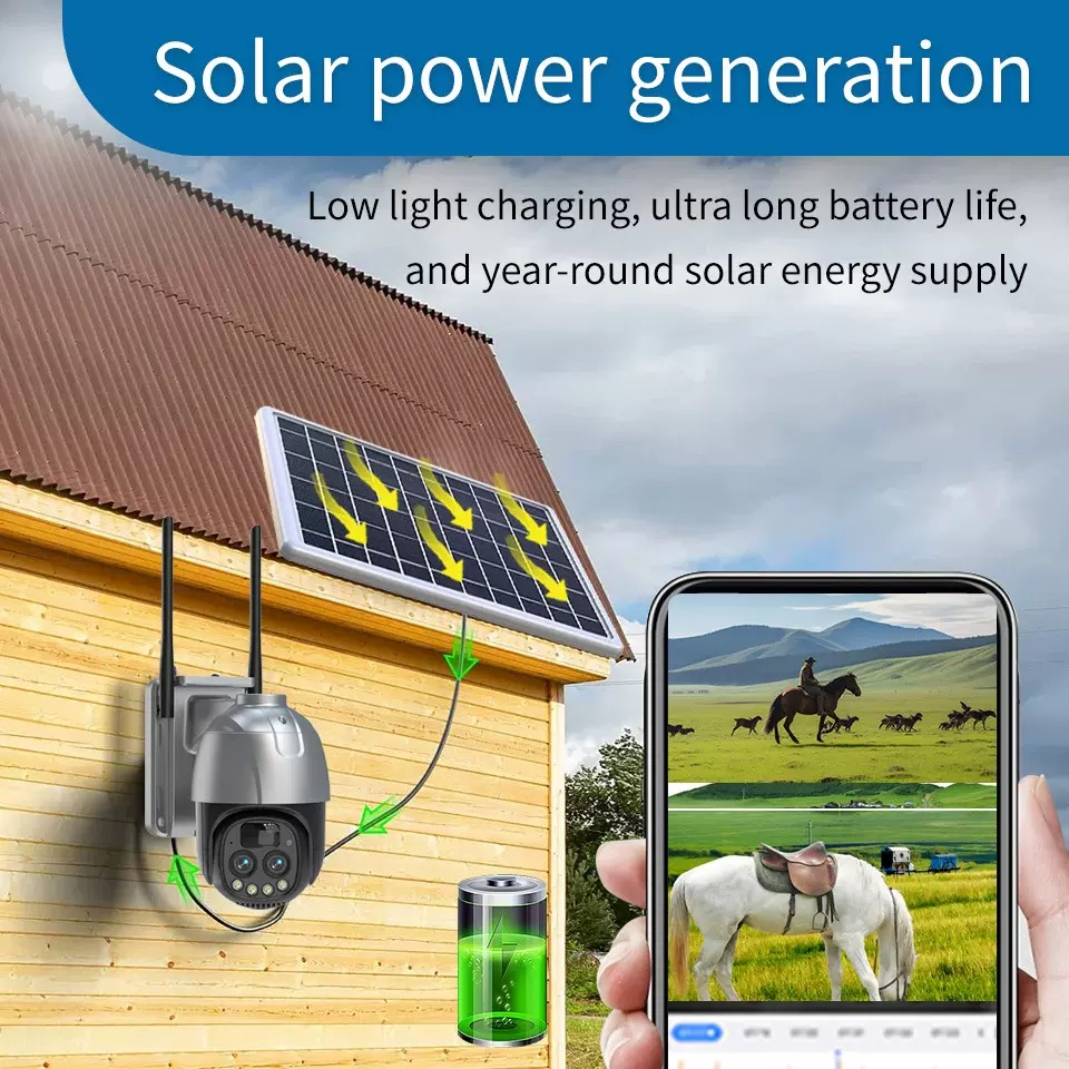 Солнечная камера IP66 с поддержкой FDD GSM WIFI 4G (5)